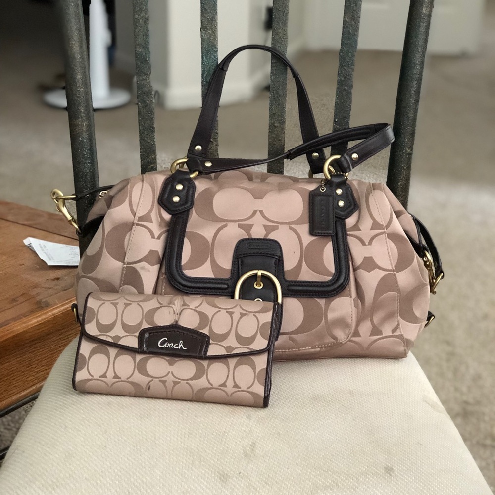 Coach satchel and wallet